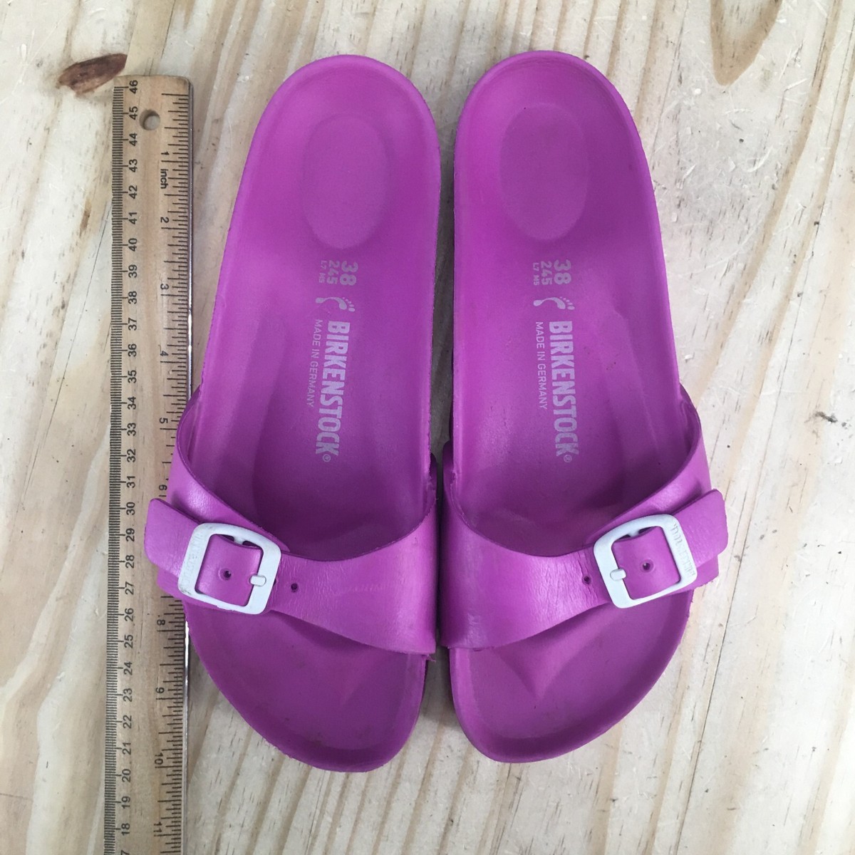 Birkenstock Sandals Womens 38 Madrid Eva Slip On Slides