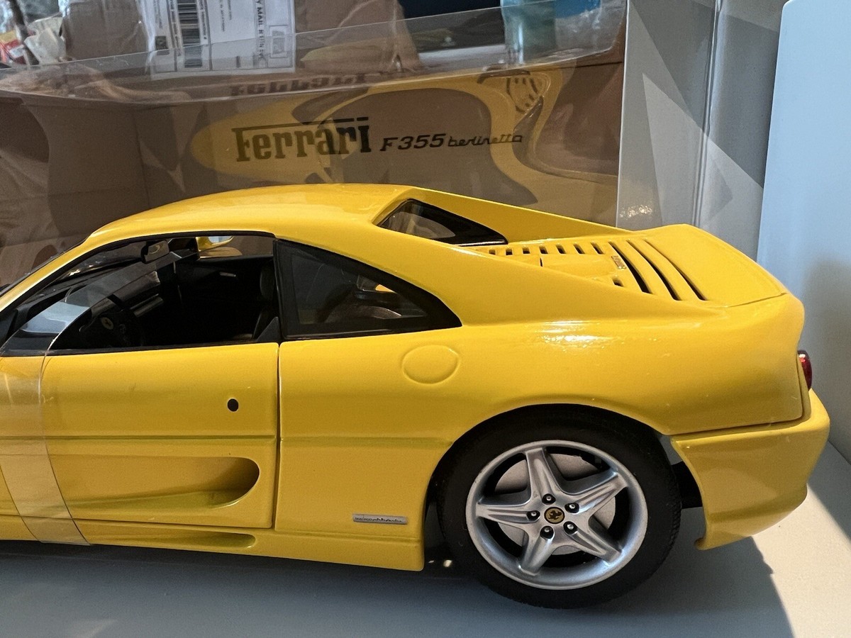 1/18 フェラーリ355 黄色 FERRARI355 ☆1/43 京商 FERRARI F355