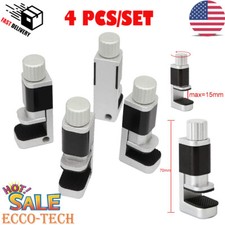 4 X Meatl Adjustable LCD Screen Phone Fastening Clamps Fixture Clip Repair Tools