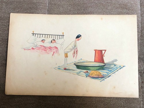 1880 great aunt martha's colourful print . sleeping and food . kathleen ainslie