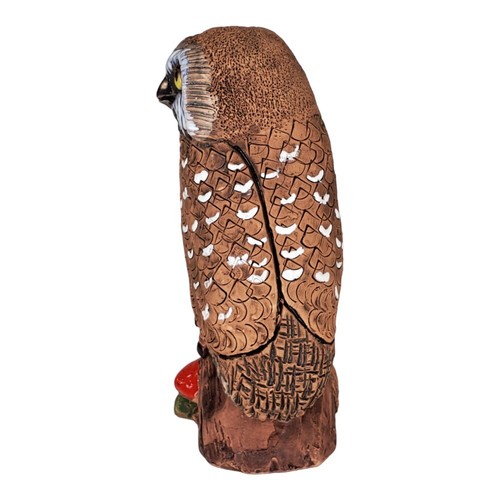 Casals Ceramics de Peru Owl perched on Stump Figurine Terracotta - Vintage MCM - Picture 3 of 10
