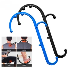 Back Neck Foot Neck Massager Trigger Relief and Self Hook Cane Therapy Scratcher