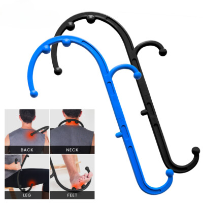 Back Neck Foot Neck Massager Trigger Relief and Self Hook Cane Scratcher