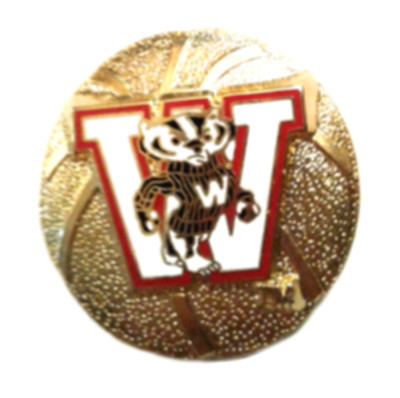 Wisconsin Forward Pin Wisconsin Badgers Pins RARE University of Wisconsin Pins Basketball ...