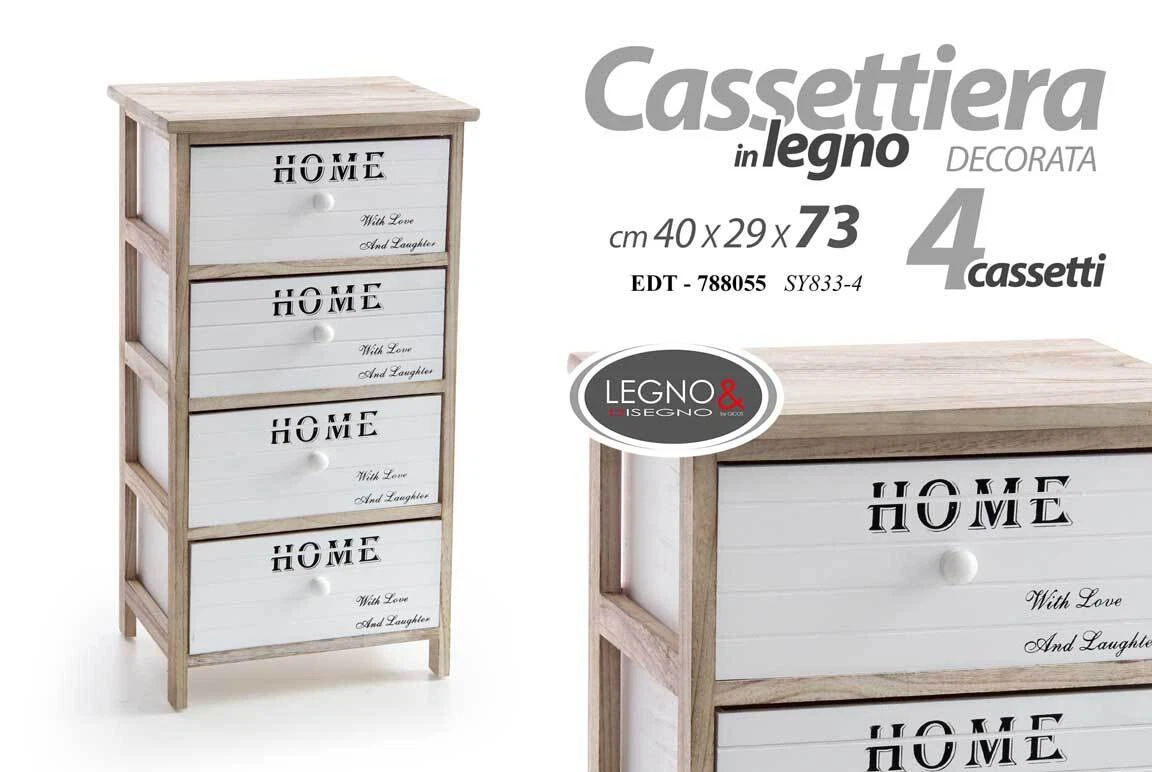 Comodino moderno con 2 cassetti, design ondulato, maniglie in metallo dorato e gambe alte in acciaio – 49x29x47 cm, bianco