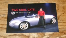 Original 2001 - 2002 Buick Bengal 2+2 Concept Car Oversized Postcard Tiger Woods