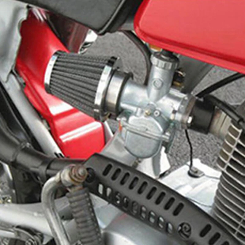 2PCS Motorcycle Cafe Racer 54mm High Flow Tapered Chrome Pod Air Filter Cleaner — 第 3/4 张图片