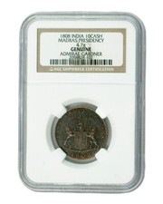 NGC 10 Cash Coin Admiral Gardner Shipwreck East India Company High Grade - HG