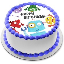 Robot Cake Topper Party Decoration Edible Birthday Gift Celebration Children