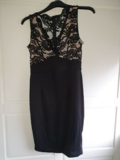 black lace dress size 12 from boohoo