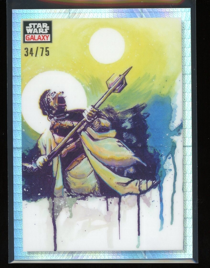 2023 Topps Chrome Star Wars Galaxy Prism /75 Tusken Under Twin Suns #53