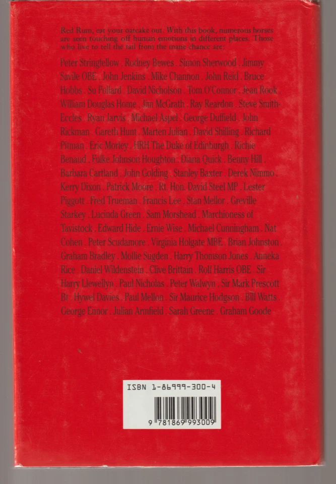 Straight From The Horse's Mouth HB/DJ Oat Cuisine Press 1986 1st UK J Shack Zeus — 第 2/2 张图片