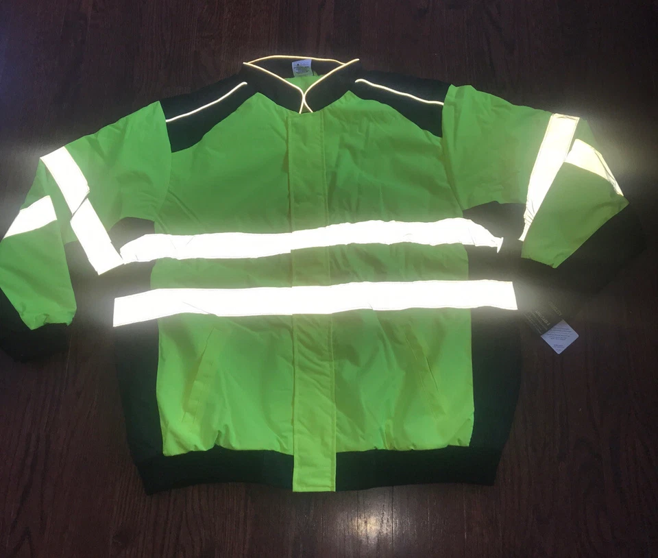 AW Direct Class 3 High Visibility Work Jacket Fleece Insulated 2XL NWT - Image 4 of 4