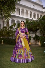 Bollywood Style Dola Silk Lehenga Choli With Dupatta For Function And Party