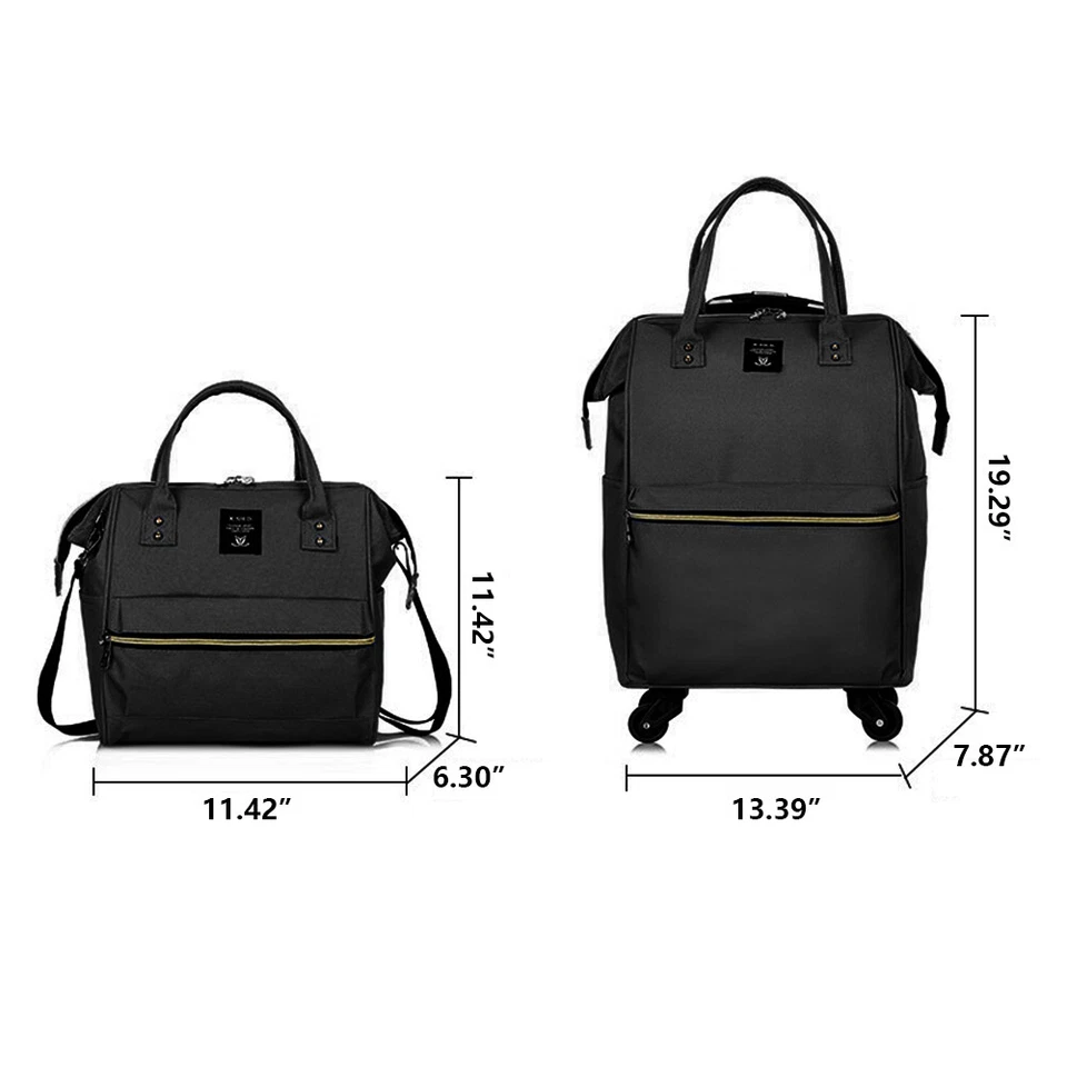 Juego de equipaje de mano maleta ligera de 18 pulgadas con ruedas con bolsa de mano Foto 2 de 4