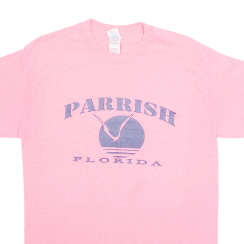 GILDAN Parrish Florida Damen T-Shirt Pink USA M - Bild 2 von 6