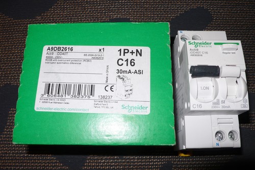 DISJONCTEUR DIFFERENTIEL A9DB2616 SCHNEIDER ELECTRIC 16A 30mA TYPE A SI 16AMPERE - Photo 6/8