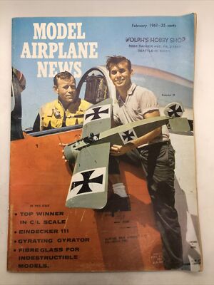 Model Airplane News Magazine - February 1961 - Remote Controlled Airplanes