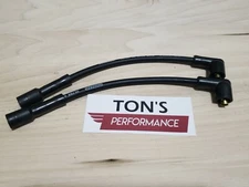 Black Moroso Ignition Plug Wires Harley 88-03 Sportster 883 1200 Coil Relocation