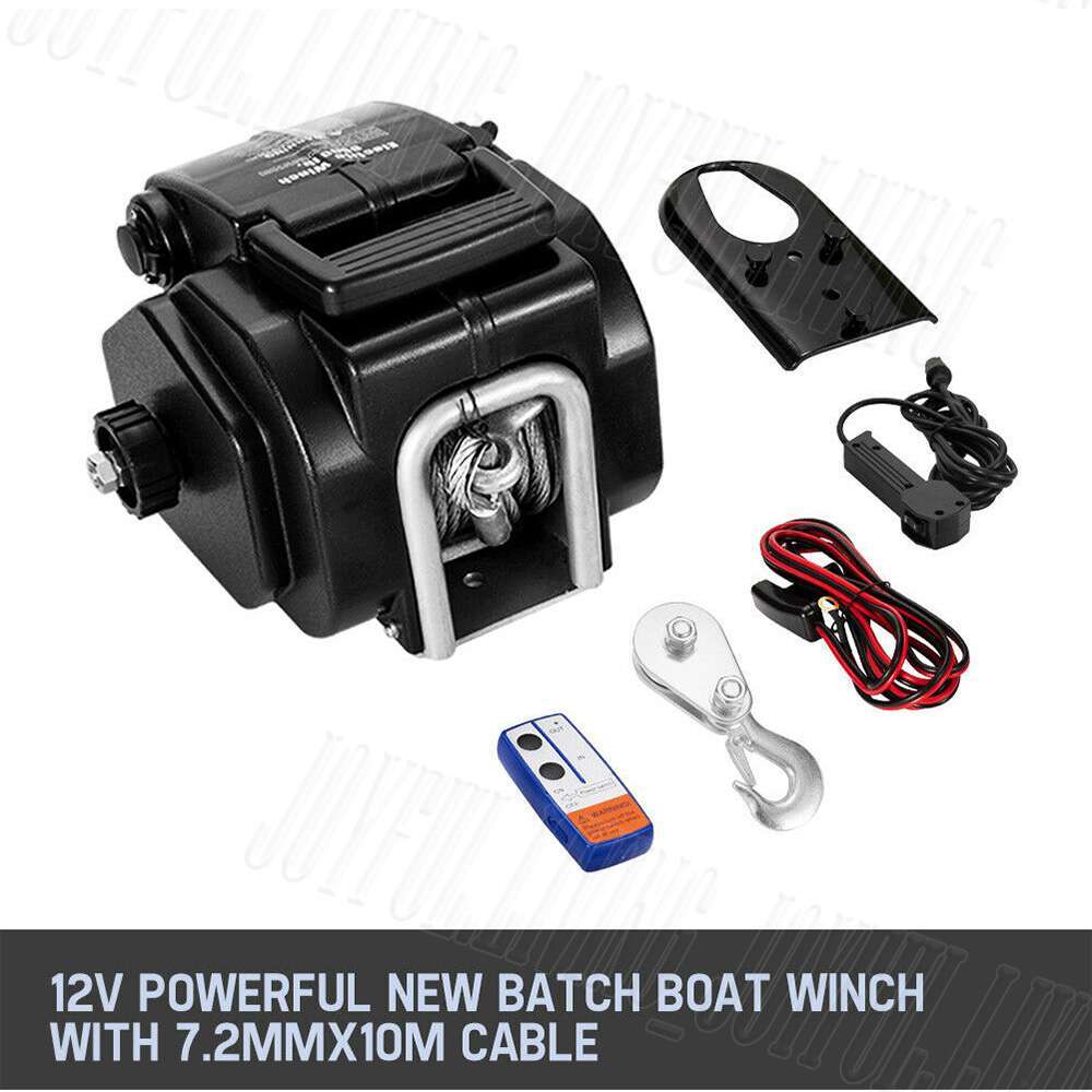 12V Electric Boat Winch 6500LBS/3000KG Detachable Wireless Remote 4WD ATV UTV AU eBay