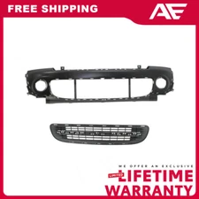 Front Bumper Cover + Grille Kit For 2011-2015 Mini Cooper Base Clubman Roadster