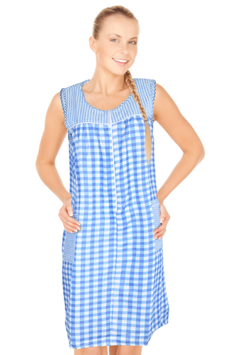 JEFFRICO House Dresses for Women with Pockets Lightweight Dusters Housecoats 509 - Picture 3 of 48