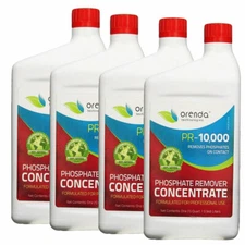 Orenda PR-10000 Phosphate Remover Concentrate For Pools 1 Quart 4 Pk ORE-50-226-