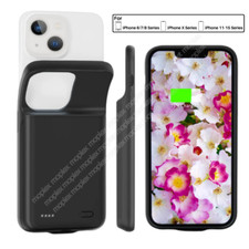 For iPhone 15 14 13 12 11 Pro XR External Battery Charger Case Power Bank Cover
