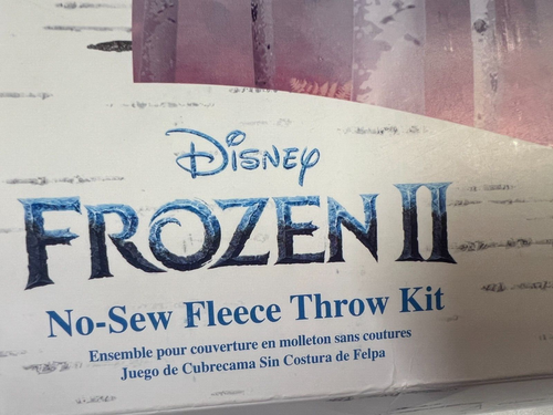 Disney Frozen II Olaf 48x60 No-Sew Fleece Blanket Throw Kit Brand New - Picture 3 of 4