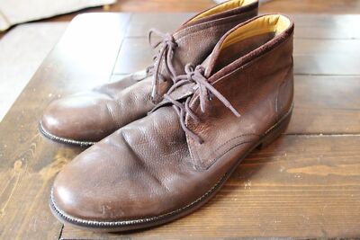 Mens Cole Haan Chocolate Brown Leather Chukka Boots Size  display picture 3