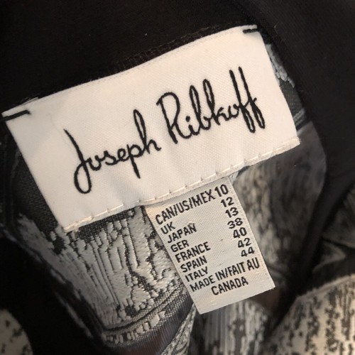 Joseph Ribkoff Black-White Jacket Style 184800 Size 10 - Picture 5 of 7