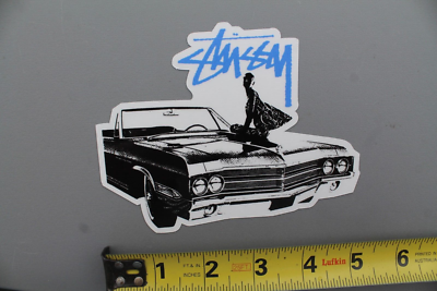 STUSSY Clothing Surfboards Graffiti Blue Cadillac Car Stu1 OG