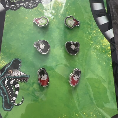 NEW NWT Beetlejuice Earrings 3 Pair STUDS