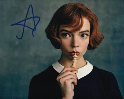ANYA TAYLOR JOY signed Autogramm 20x25cm QUEENS GAMBIT in Person autograph ACOA