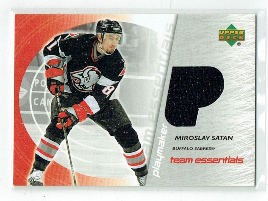 03-04 UD Upper Deck Team Essentials Playmaker Miroslav Satan