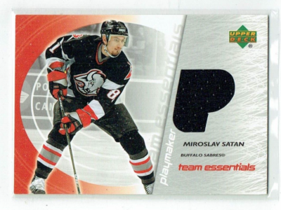 03-04 UD Upper Deck Team Essentials Playmaker Miroslav Satan