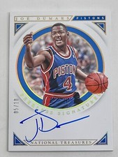 2018-19 JOE DUMARS National Treasures Peerless Signatures AUTO Gold /10 Pistons