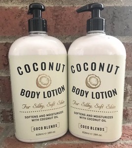 2x COCONUT Shea Butter Body Lotion~Essential Oils~JUMBO 28 ...