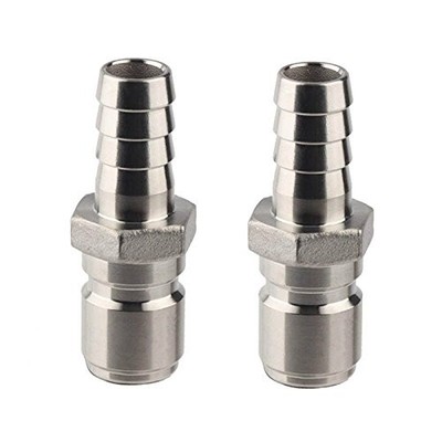 ProMaker 2pcs Brewing Stainless Steel 1/2'' Barb Male Quick Disconnect Homebre...
