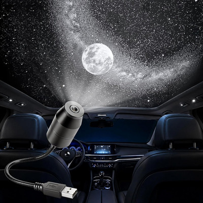 proyector de galaxia luz nocturna usb de estrellas lampara led para cuarto carro
