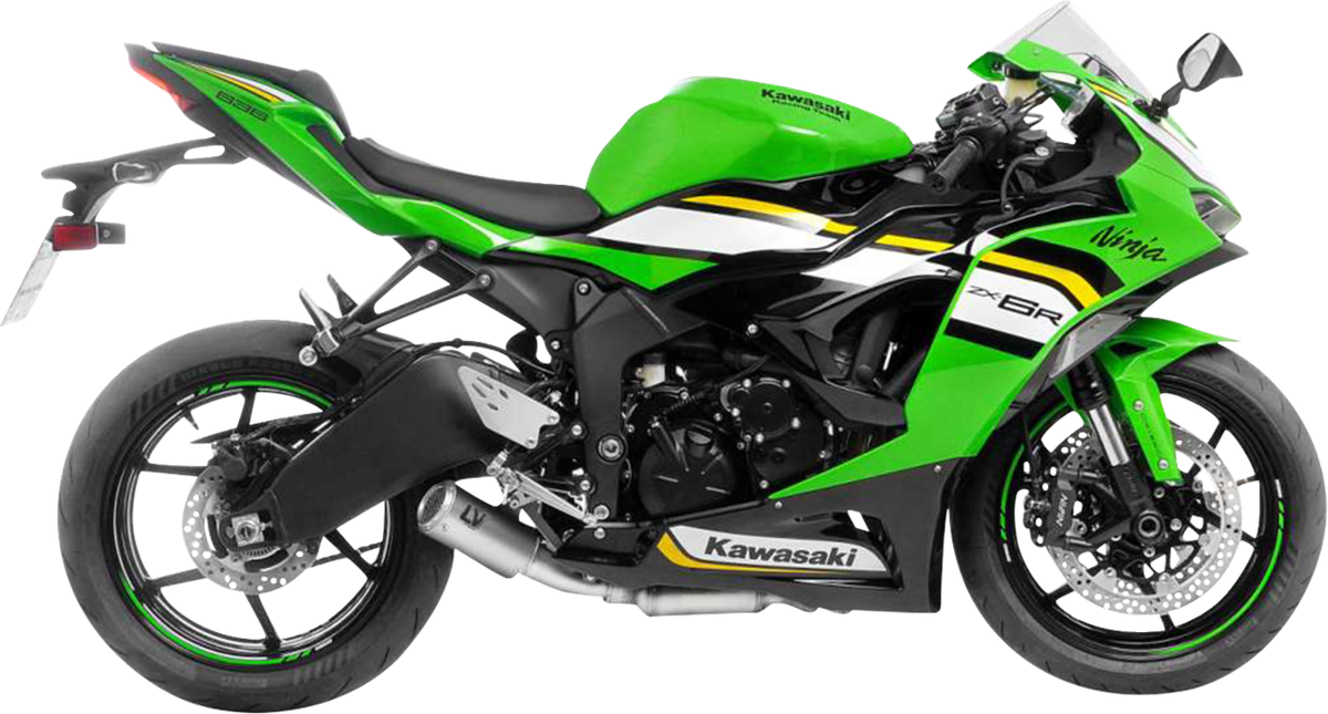 LEOVINCE LV Corsa S Slip-On Muffler - Titanium - Kawasaki ZX-6R
