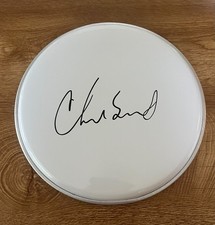 * CHAD SMITH * signed 10" drumhead * RED HOT CHILI PEPPERS *