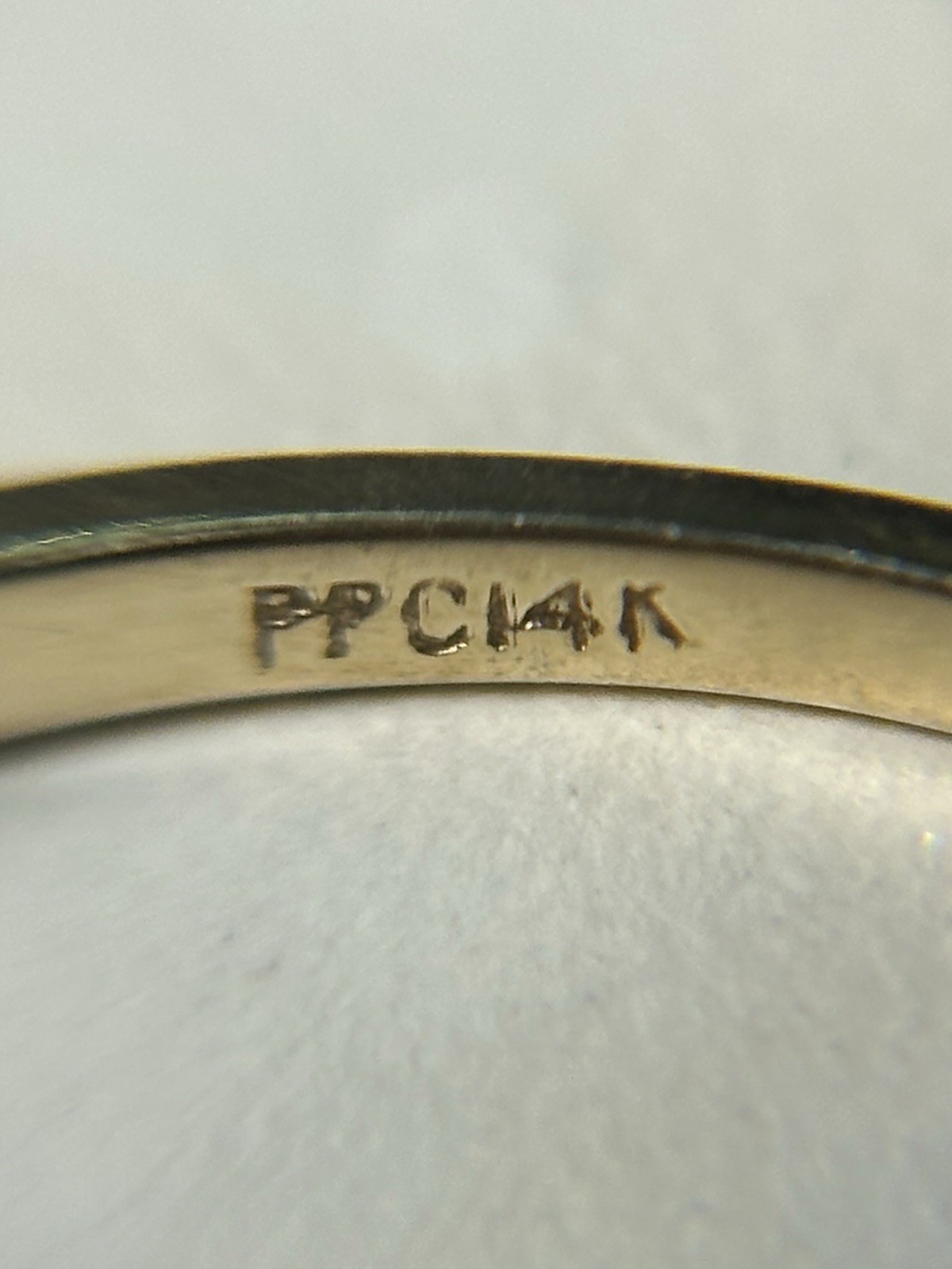 Solid 14K Yellow Gold Ring & Ruby & Natural Diamo… - image 3