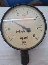 Vintage Rare Operating Pressure Gauge -1 - 6 kg/cm² Ø 160mm 