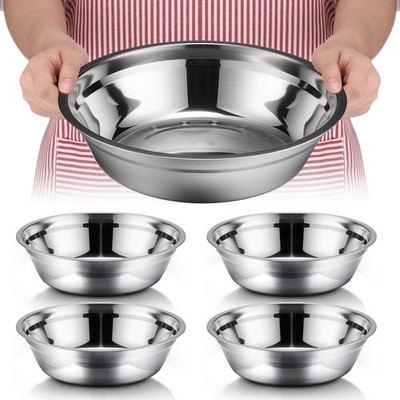 Nuogo 4 Pcs Stainless Steel Mixing Bowls Metal Mixing Bowls Extra Large Basin...