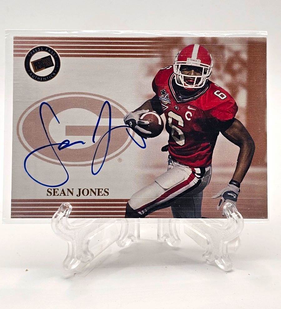 Press Pass 2004 Autographs Sean Jones Bronze Auto Georgia Bulldogs NCAA Football