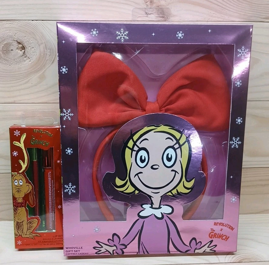 Revolution The Grinch Lot Of 2 Lip Kit, & Whoville Gift Set Limited Edition NEW!