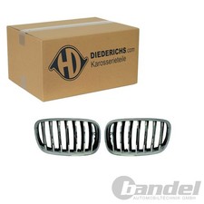 DIEDERICHS SPORT KÜHLERGRILL NIEREN CHROM SCHWARZ passend für BMW X5 E70 X6 E71
