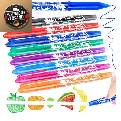 Erasable Gel Rollerball Pen 8 Farben Eraser 0.5mm Schreibpensum