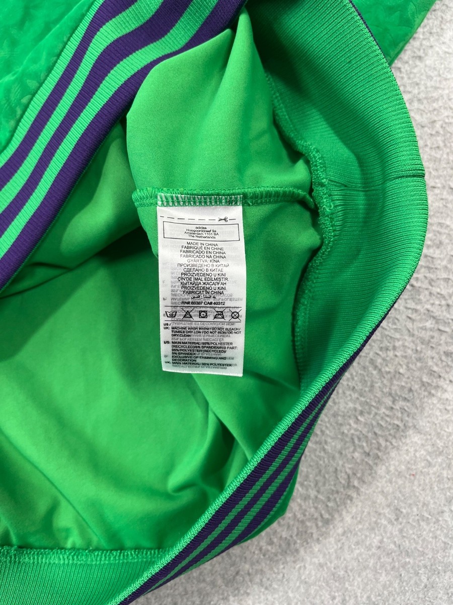 Adidas Adicolor Heritage Now Funnel Velour Top Mens 2XL Green 1/2